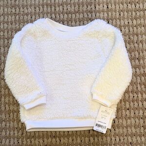 Carter's Fluffy White Sherpa Pullover Size 18 mos New With Tag